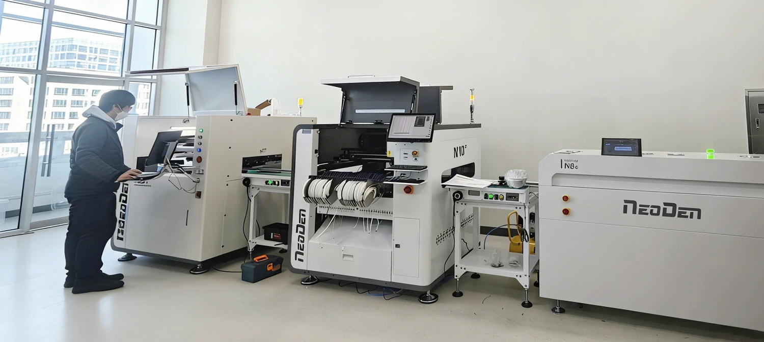 NeoDen Full SMT Production Line for Drone PCB Assembly in South Korea NeoDen Full SMT Production Line for Drone PCB Assembly in South Korea